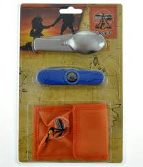 Набор (складной нож, компас, вилка, зеркальце)