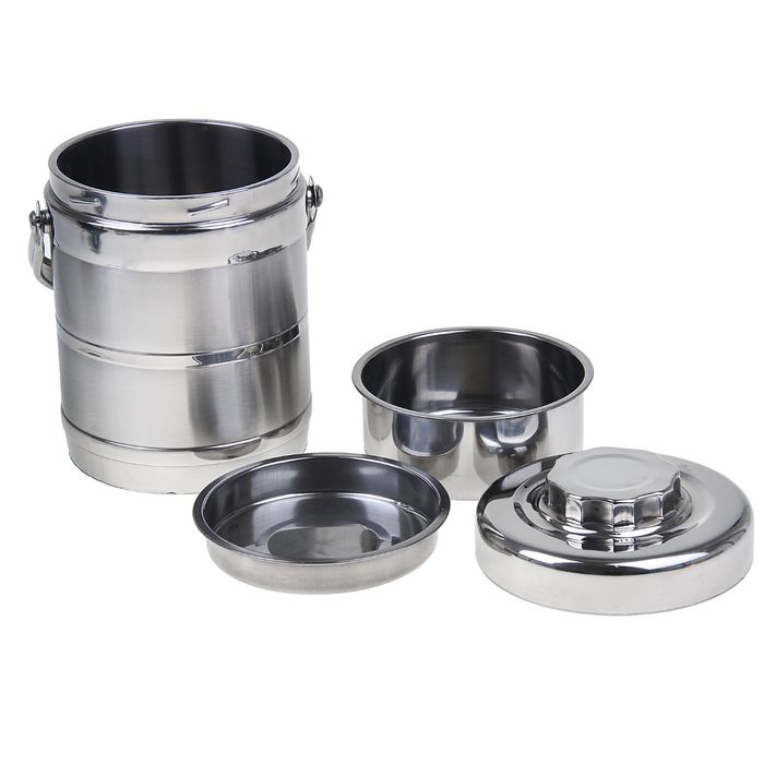 Ланч-бокс "Походный" (металл, 3 тарелки по 0,86л)
